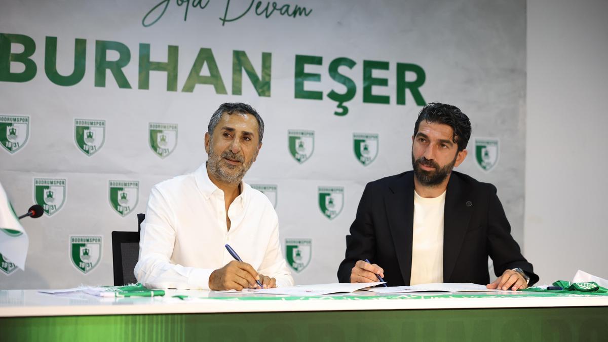 Bodrum FK, Burhan Eşer ile 2 yıllık sözleşme imzaladı