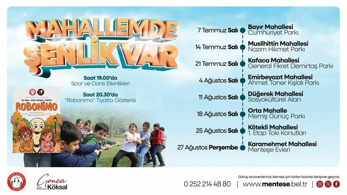 Menteşe Belediyesi'nden çocuklara özel yaz şenliği