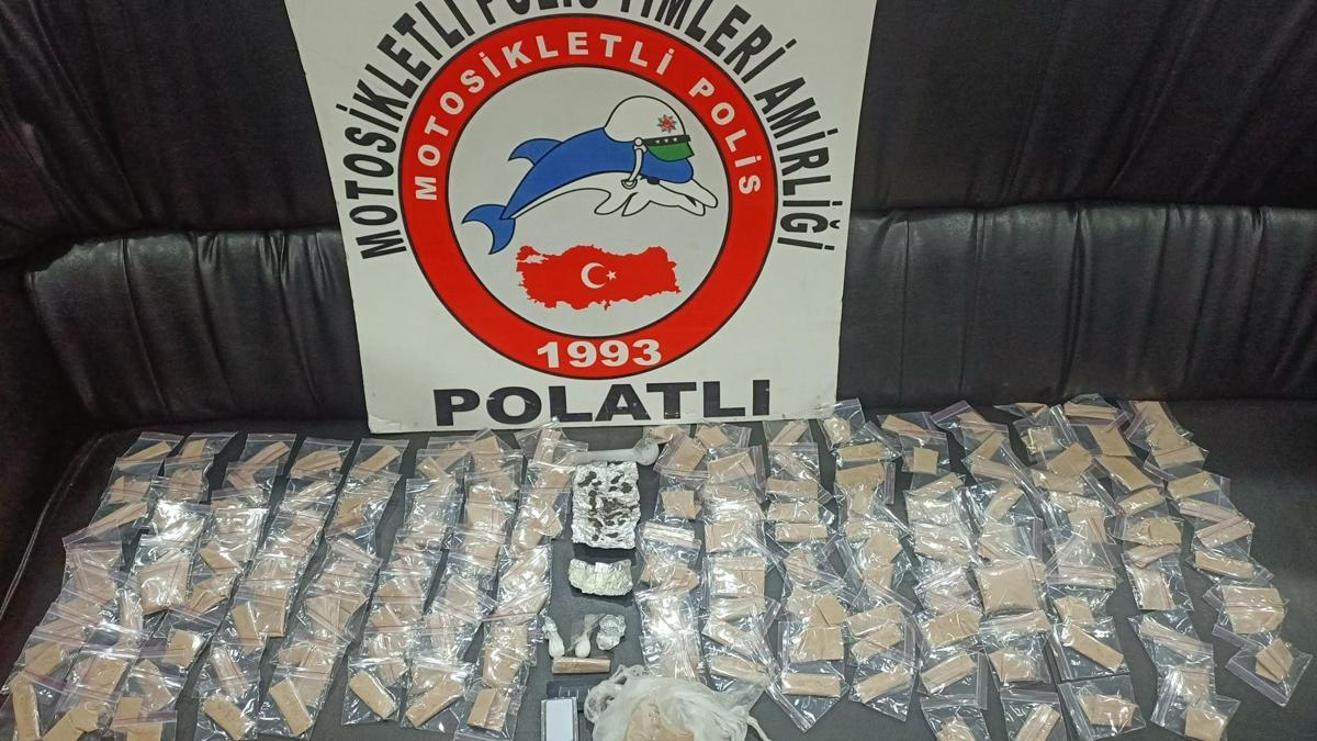 Polatlı'da 446 gram eroin ele geçirildi