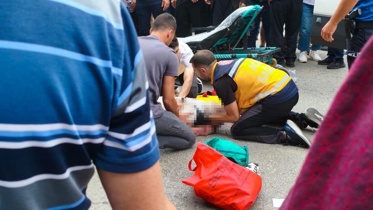 TIR'ın altında kalan yaya ağır yaralandı