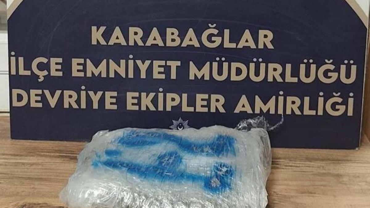 Esrarla yakalanan motosikletli tutuklandı