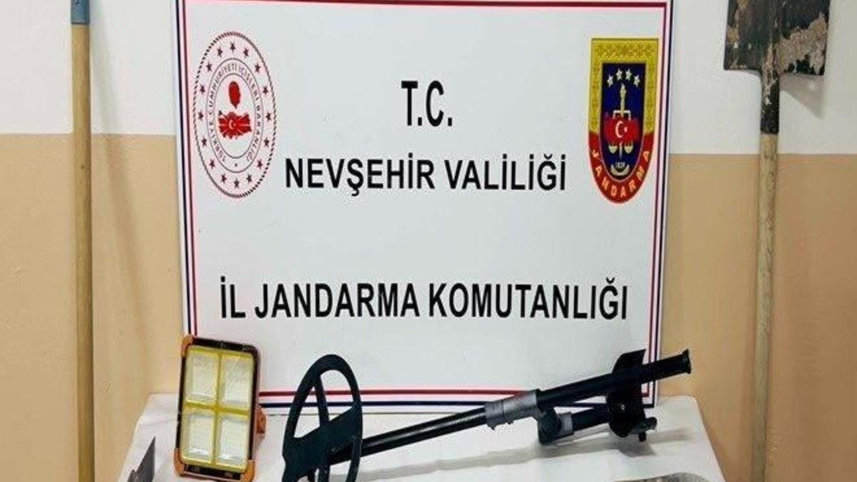 Nevşehir’de kaçak kazıya 6 gözaltı