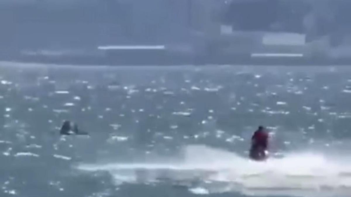 Rüzgarla açığa sürüklenen SUP'taki anne ve kızı cankurtaranlar kurtardı
