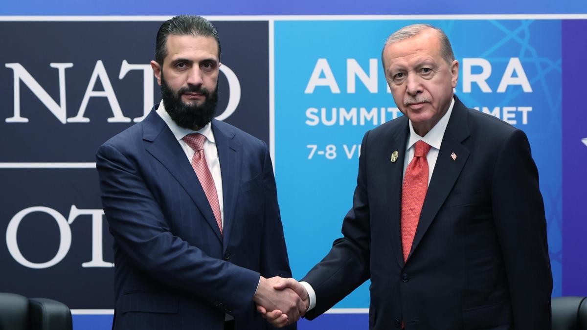 Cumhurbaşkanı Erdoğan, Suriye Cumhurbaşkanı Şara’yı kabul etti