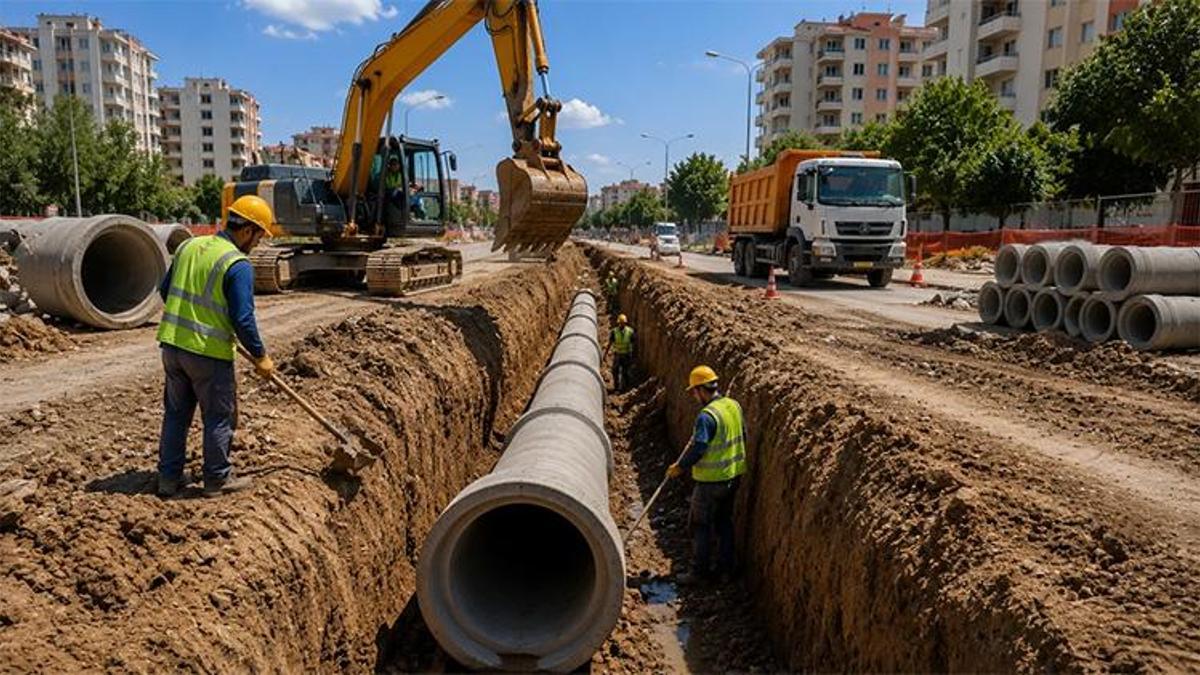 Ceyhan'da yılların kronik çilesi bitiyor! Dev borular döşenmeye başladı: Evsel atık sular artık tamamen kontrol altında!