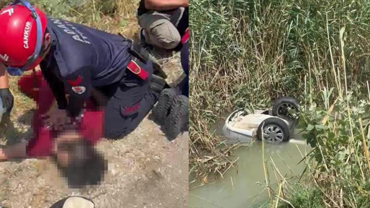 Adana'da sulama kanalındaki faciada acı detay! Yeni aldığı otomobili eşi deniyormuş