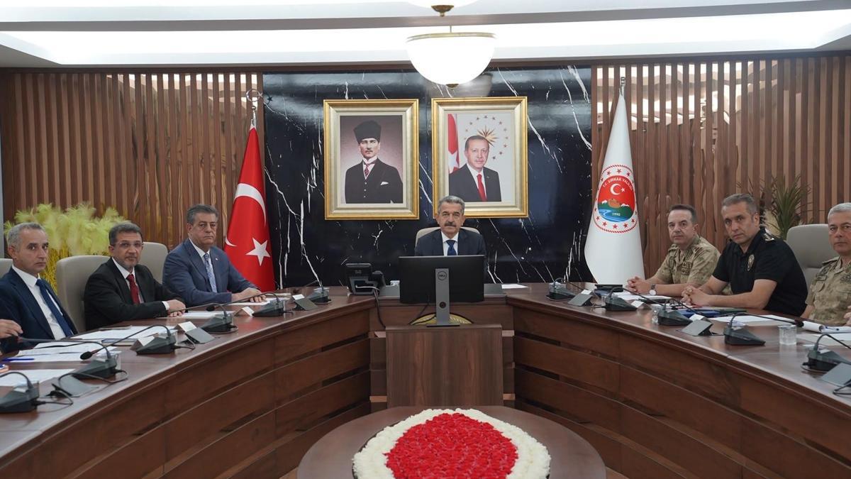 Şırnak'ta "15 Temmuz Demokrasi ve Milli Birlik Günü Koordinasyon Toplantısı" yapıldı