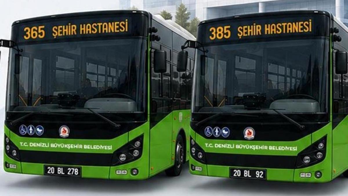 Denizli'de şehir içi toplu ulaşıma 1 hat daha eklendi: 365 numaralı hattın güzergahı da yenilendi