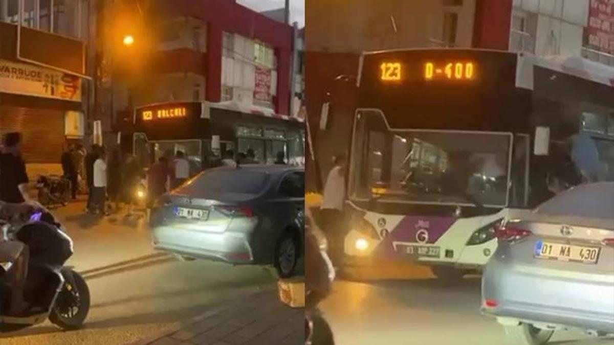 Adana'da belediye otobüs şoförüne saldırı! 10 kişilik grup acımasızca darbetti