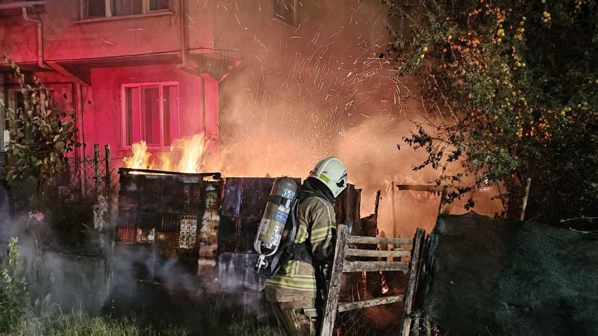 Bursa'da kümes yangını