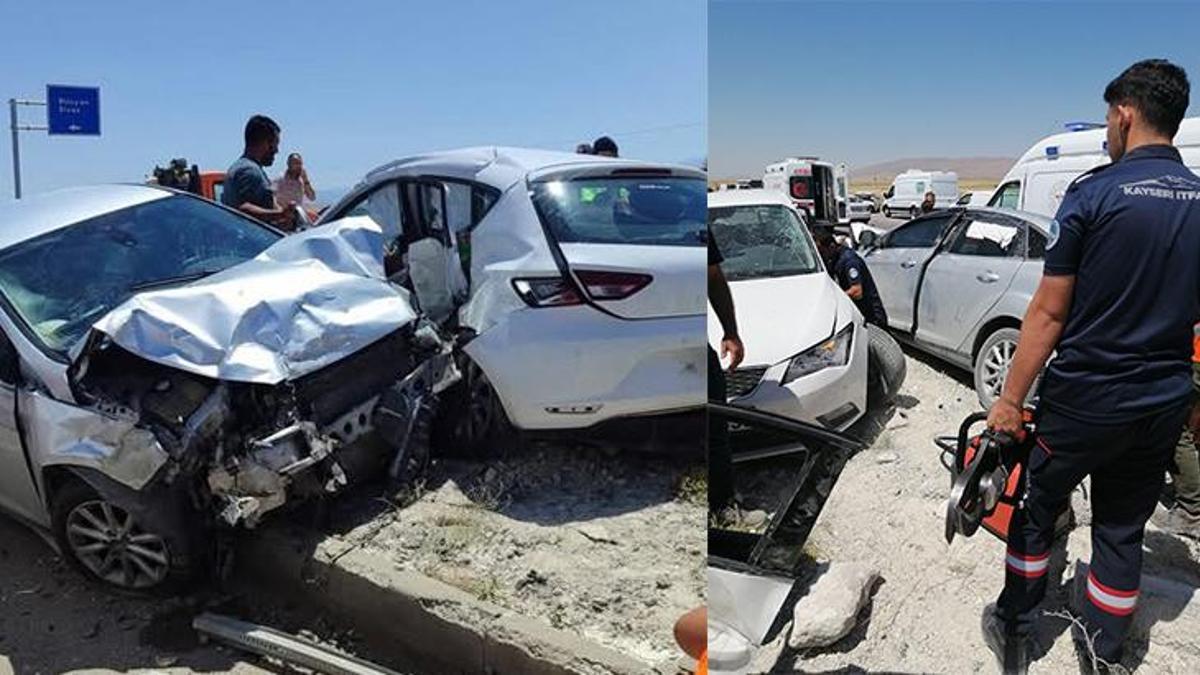 Kayseri’de otomobiller çarpıştı: 2 kişi can verdi, 9 yaralı var