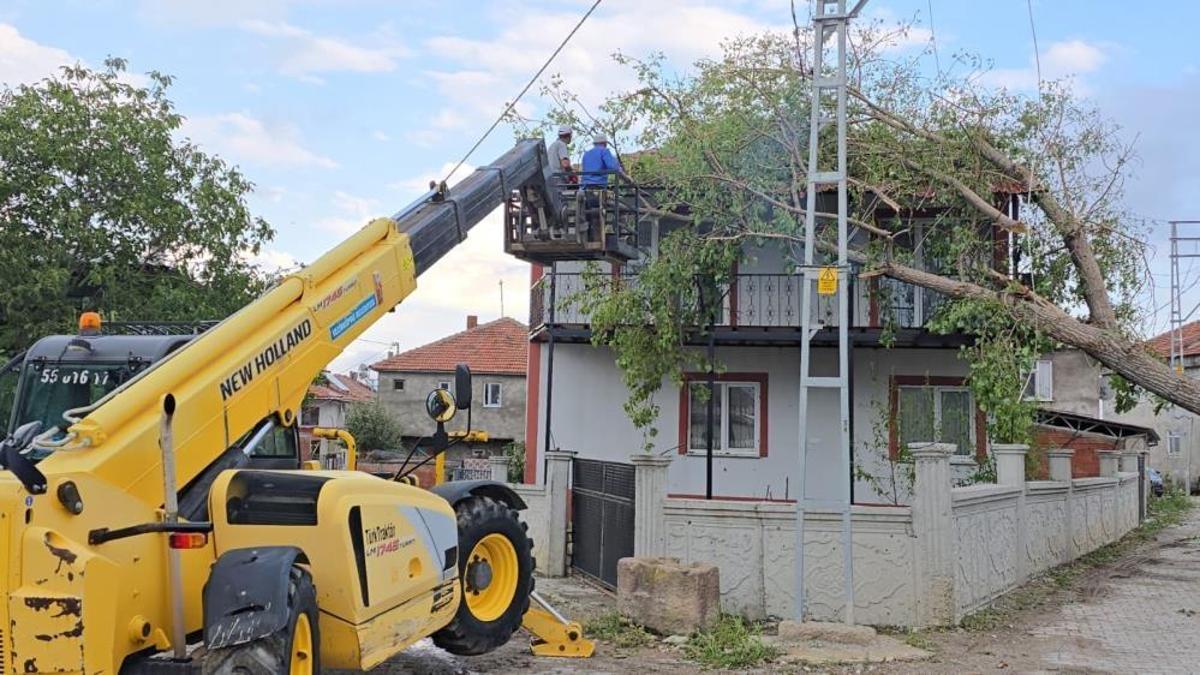 Samsun'da şiddetli sağanak ve dolu zarara yol açtı