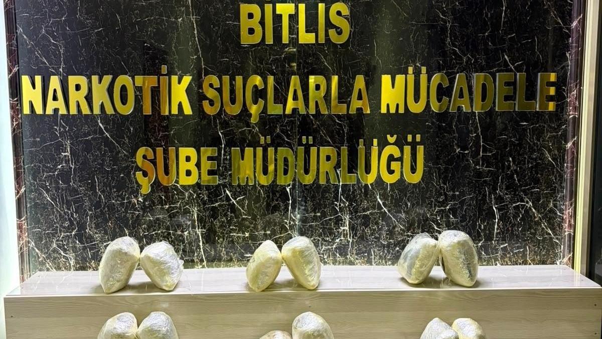 Bitlis'te 8 kilo skunk ele geçirildi