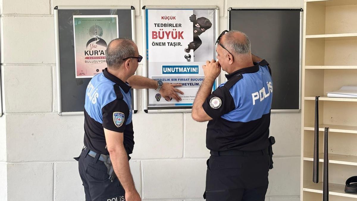 Polisten dolandırıcılık ve hırsızlığa karşı farkındalık çalışması