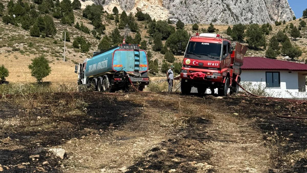 Otluk yangını söndürüldü