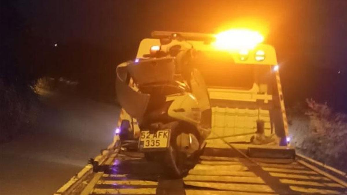 Ordu'da motosiklet duvara çarptı sürücü hayatını kaybetti