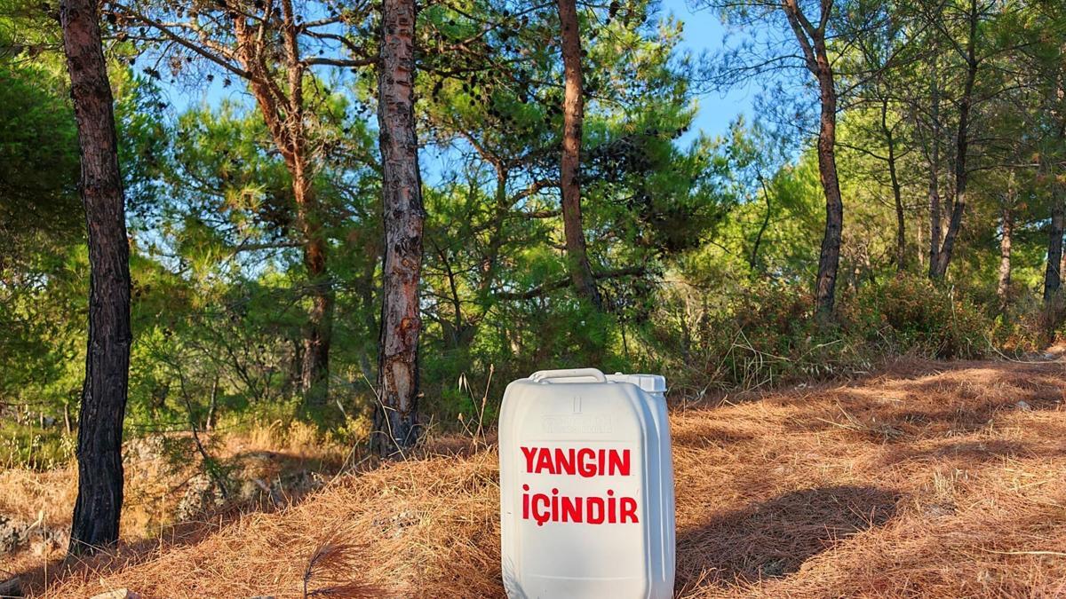 Ayvalık'ta orman yangınlarına karşı 'su bidonlu' önlem