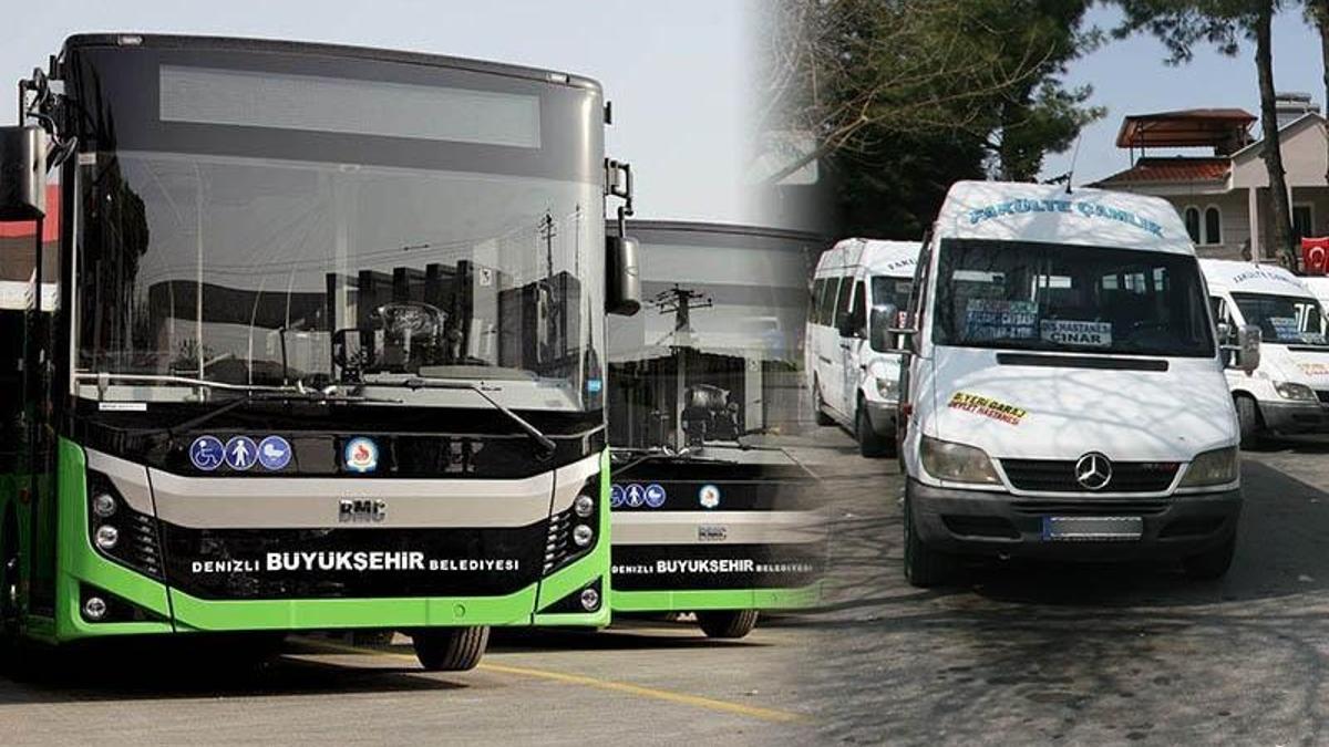 Denizli’de toplu ulaşıma zam: Minibüs 35 TL oldu