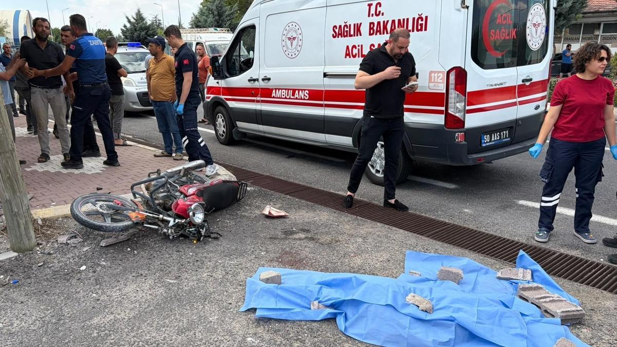 Devrilen motosikletin 14 yaşındaki sürücüsü öldü