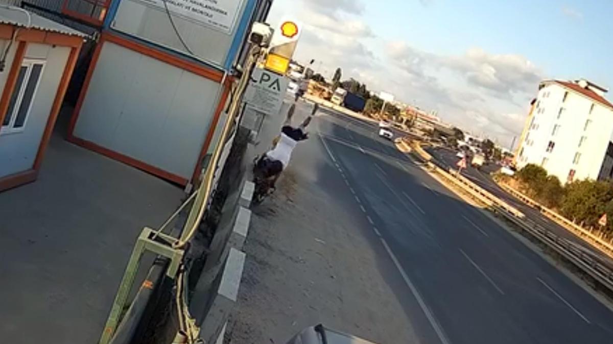 Yeni aldığı motosikletle kaza yapan Utku öldü; o anlar kamerada