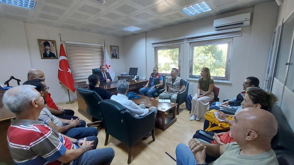 BM uzmanlarından kaymakama ziyaret