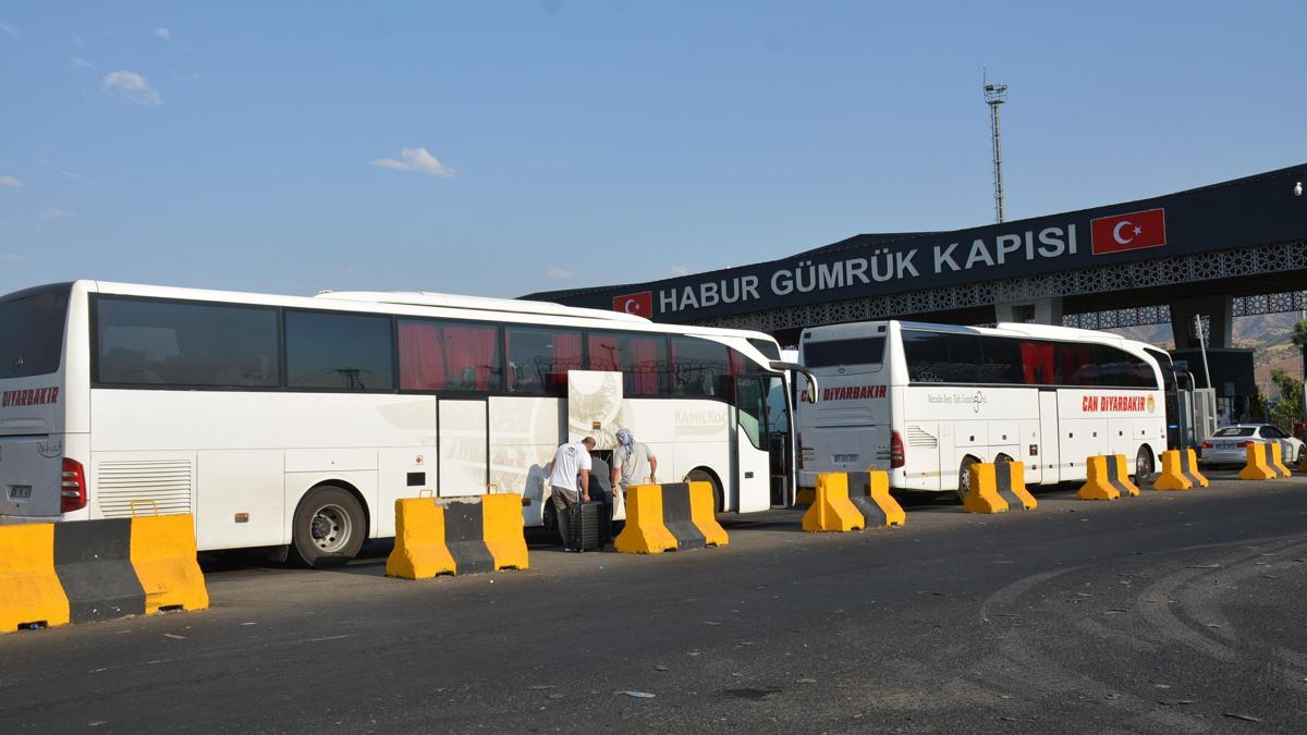 'Filistin Konvoyu', Habur Sınır Kapısı’ndan Irak’a geçti