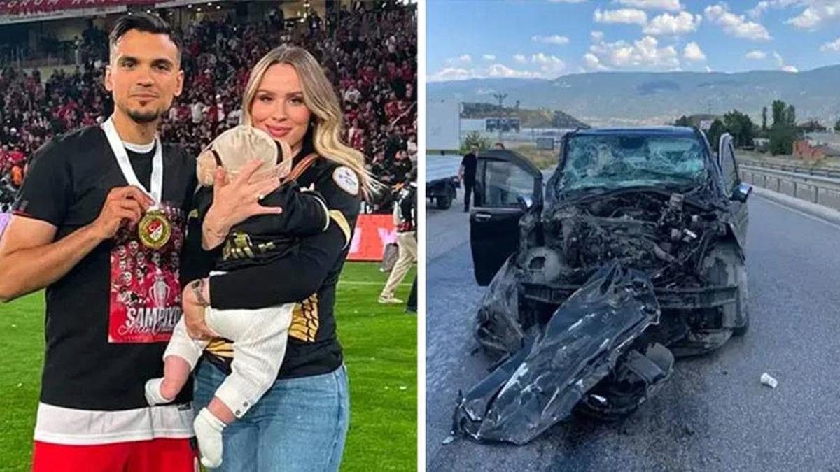 Çorum FK futbolcusundan kötü haber! Ailesiyle trafik kazası geçirdi