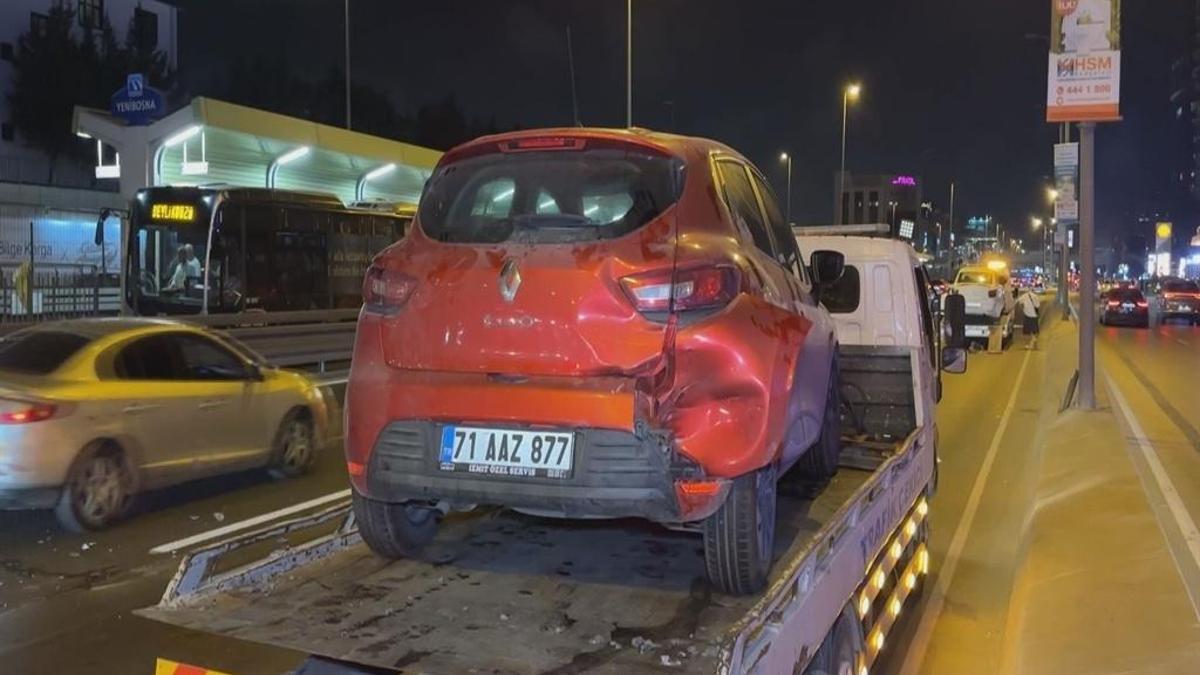 Bahçelievler'de zincirleme kaza: 3 yaralı