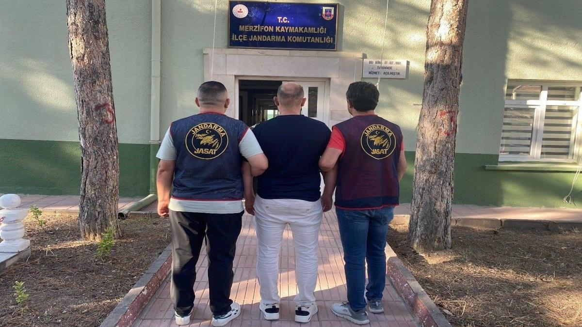 Kırmızı bültenle aranan şüpheli, Amasya'da yakalandı