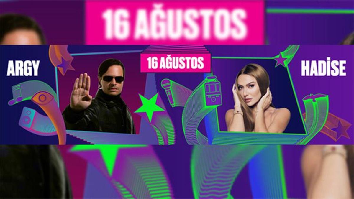 İstanbul Festivali’nin kapanış gecesinde Hadise ve Argy sahnede olacak