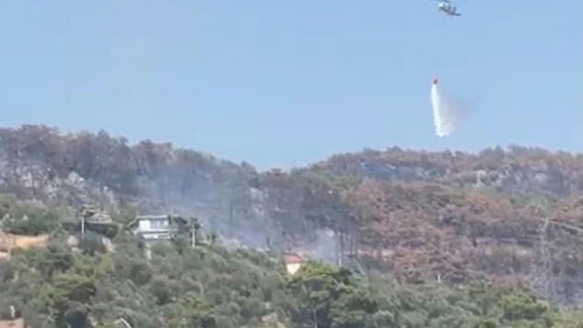 Fethiye'de çıkan orman yangını söndürüldü