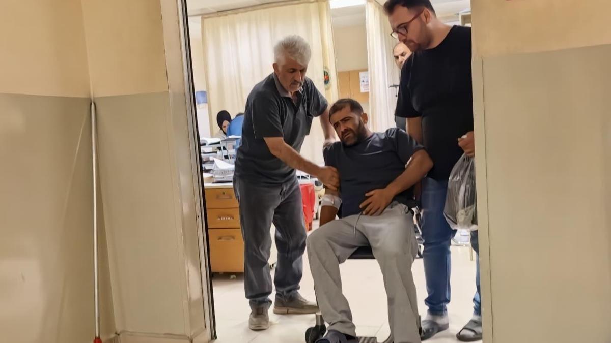 Karnına çivi saplanan mobilya işçisi yaralandı
