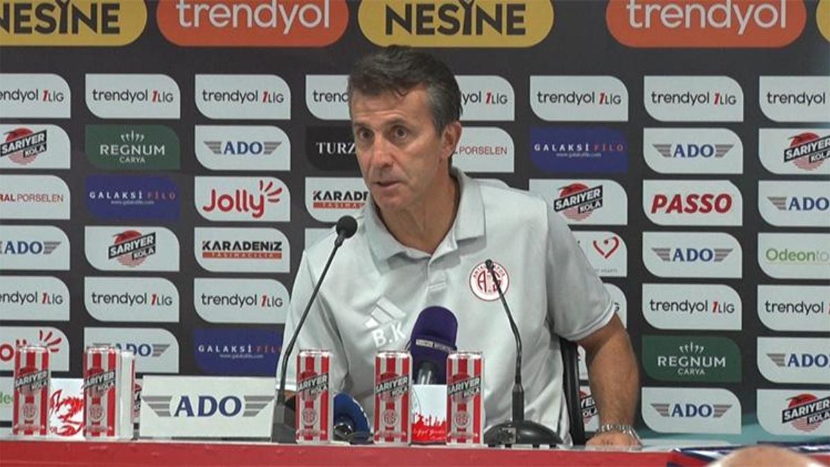 Antalyaspor Teknik Direktörü Bülent Korkmaz: Bazen dip yaparsınız, o dibi yaptık