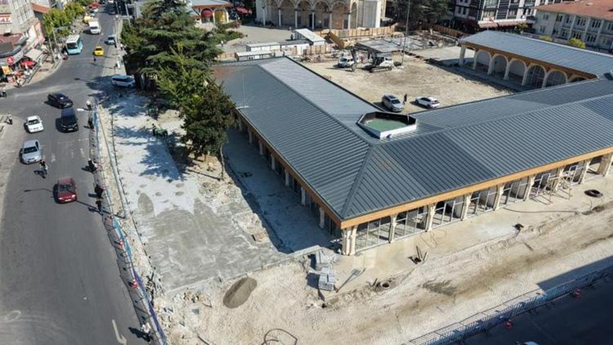 Düzce’de dev projede sona gelindi! Yeni çarşıda son çalışmalar başladı