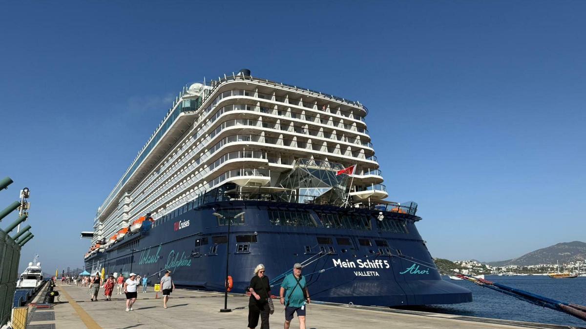 Bodrum’a kruvaziyerle 2 bin 756 turist geldi