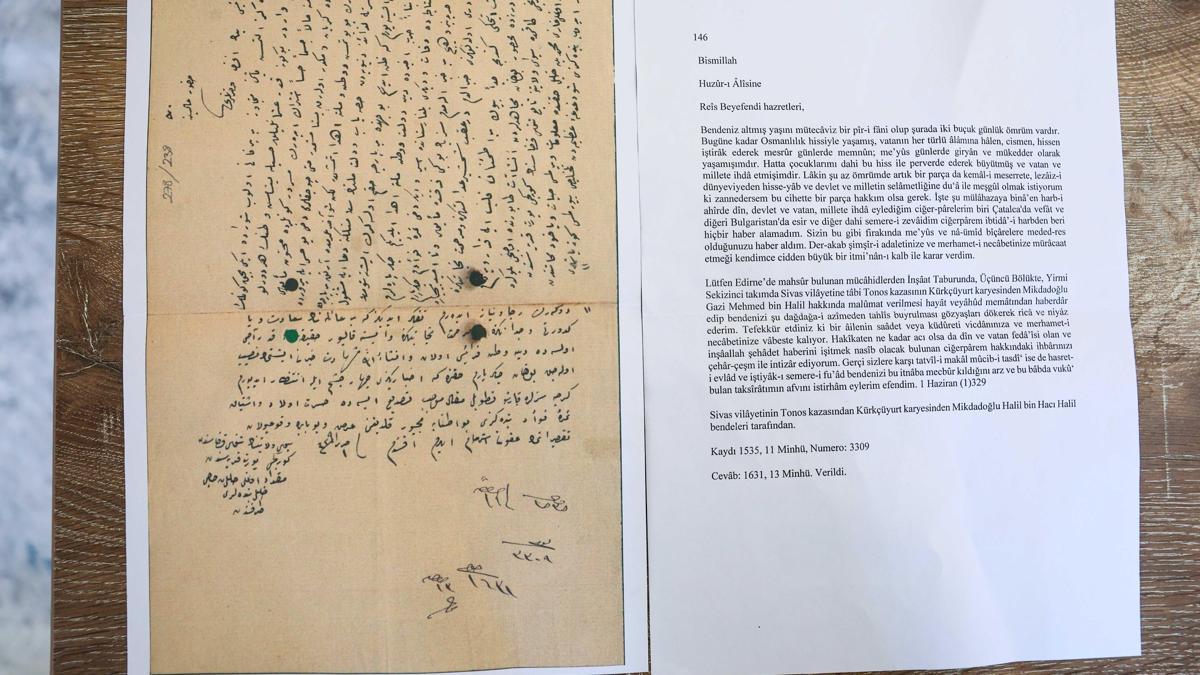 Savaş dönemine ait 113 yıllık 'emanet mektuplar' sahiplerine teslim edildi