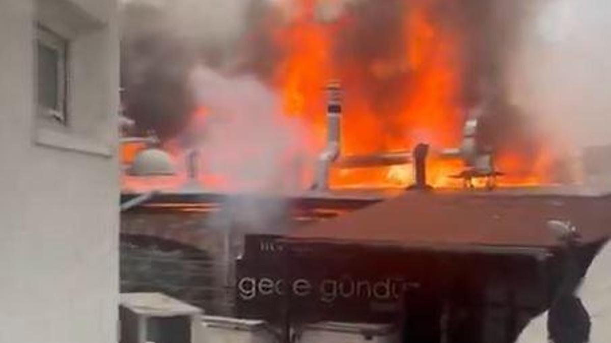 Gaziantep'te restoranda yangın
