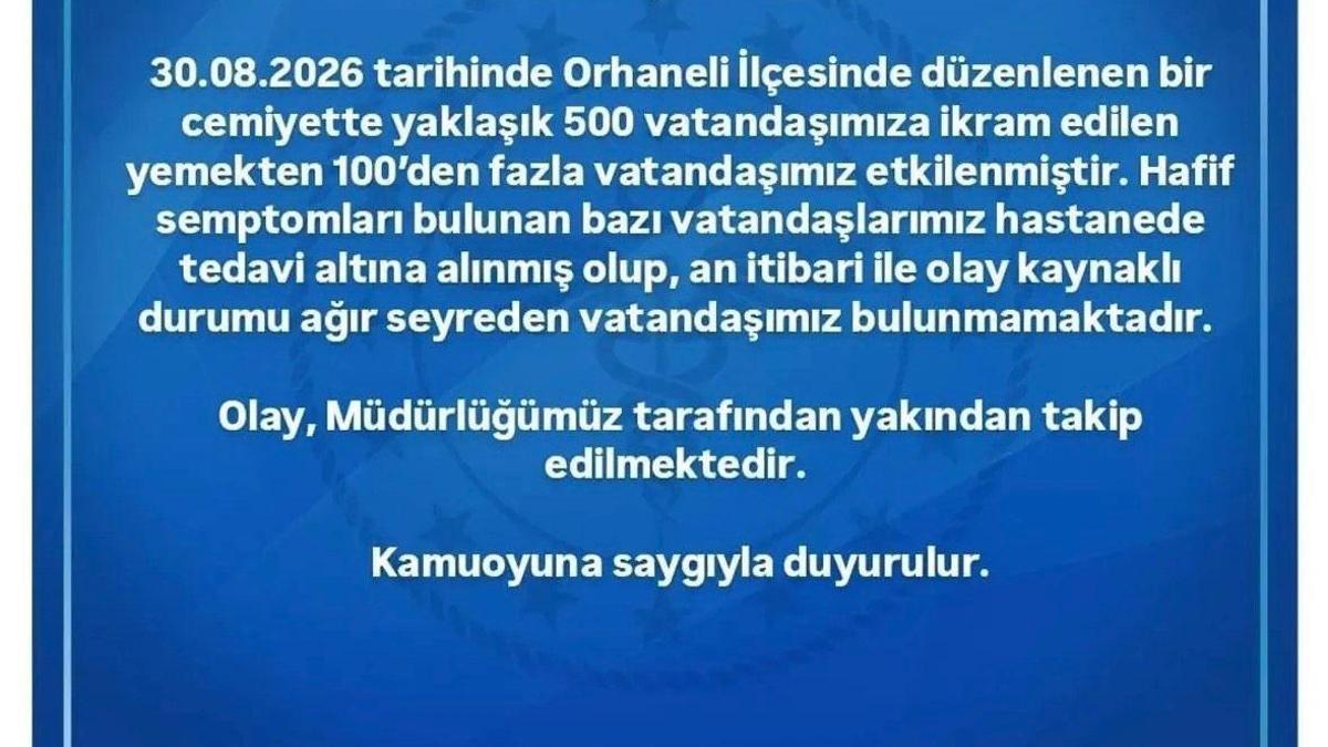 Bursa'da düğün yemeği ardından 100’den fazla kişi hastaneye kaldırıldı (2)