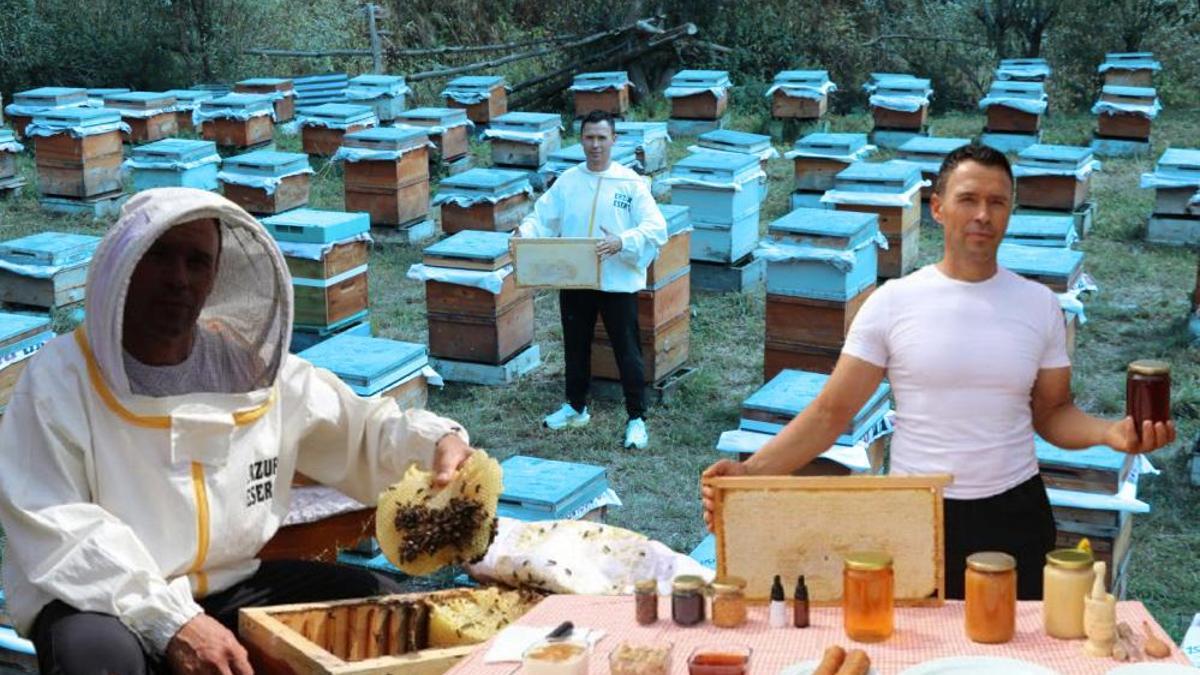 Kışın fitness, yazın 2044 rakımda arıcılık yapıyor! 440 kovana tek başına bakıyor, tamamen doğal yollarla ürettiği balına talep yağdı