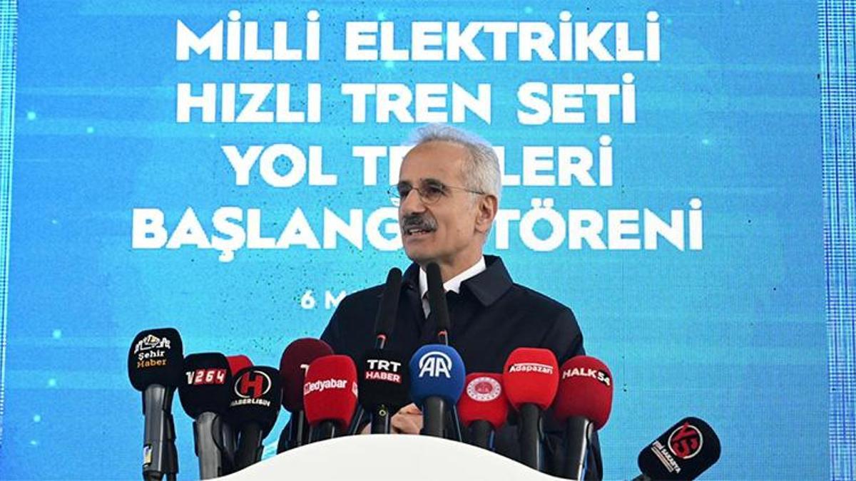 Milli Elektrikli Hızlı Tren 250 kilometre hıza ulaştı