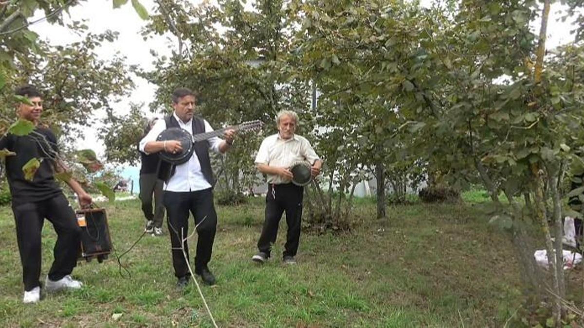 Fındık işçilerine ‘çalgılı mola’