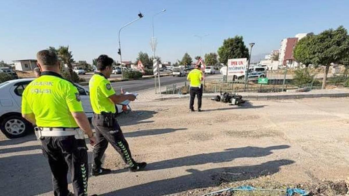 Gaziantep’te otomobil ile çarpışan motosiklet sürücüsü yaralandı