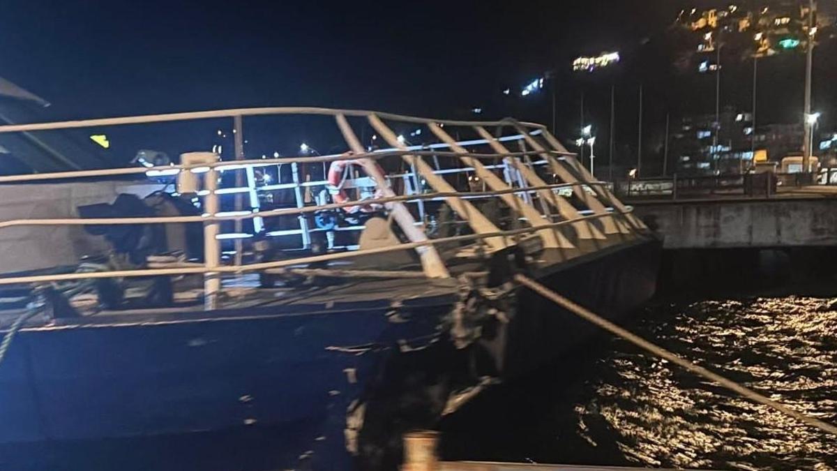 Bursa - Mudanya'da İDO deniz otobüsü iskeleye çarptı