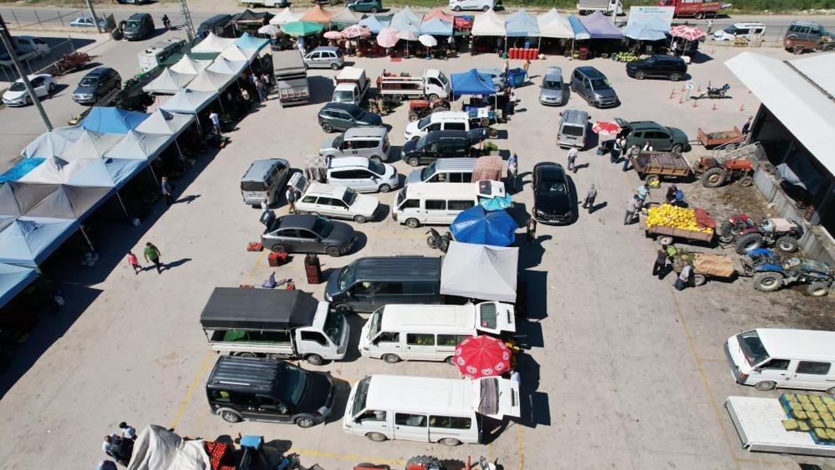 Bu pazarda komisyoncu yok! Tarladan toplanan ürünler dakikalar içinde tezgaha iniyor