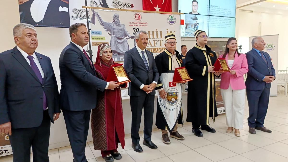 Edirne’de Ahilik Haftası kapsamında şed kuşanma töreni yapıldı