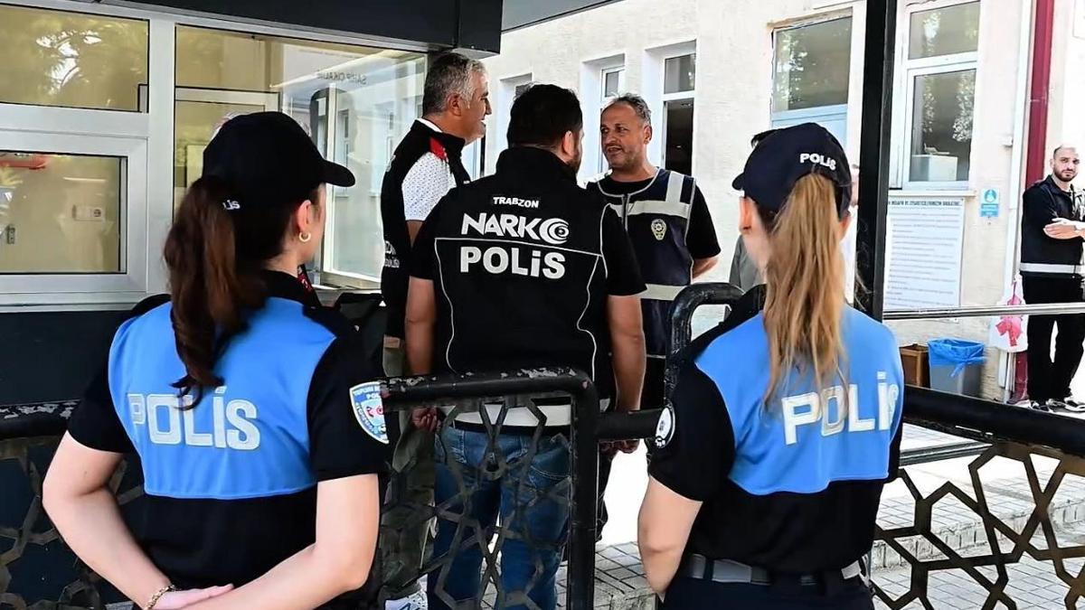 Trabzon'da okul çevrelerinde güvenlik denetimi yapıldı