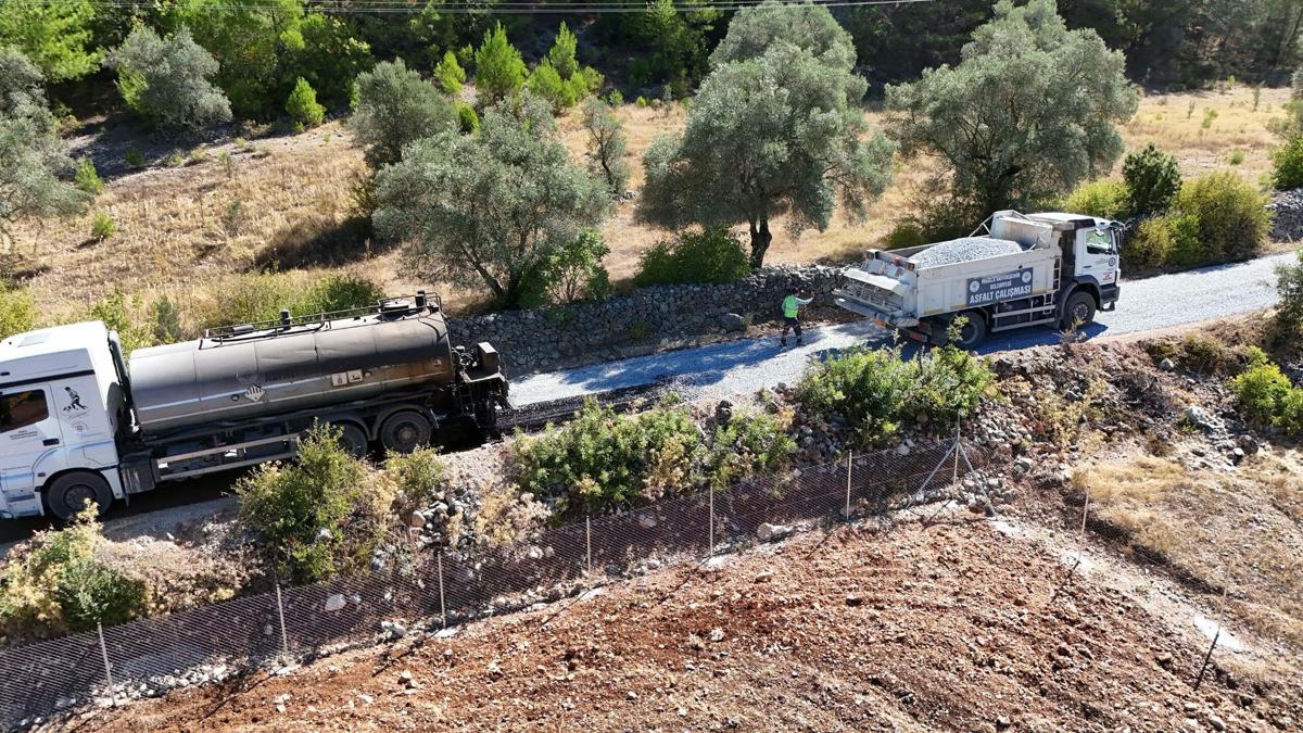 Menteşe'de iki mahalleyi bağlayan yeni yol tamamlandı