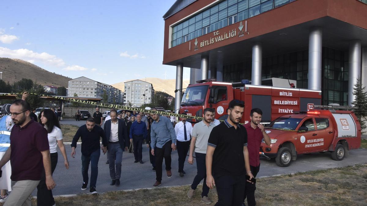 Bitlis Valiliği’nde yangın tatbikatı