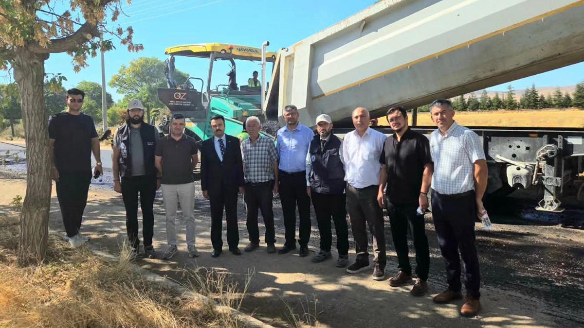 Asfaltlanan köy yollarında denetim