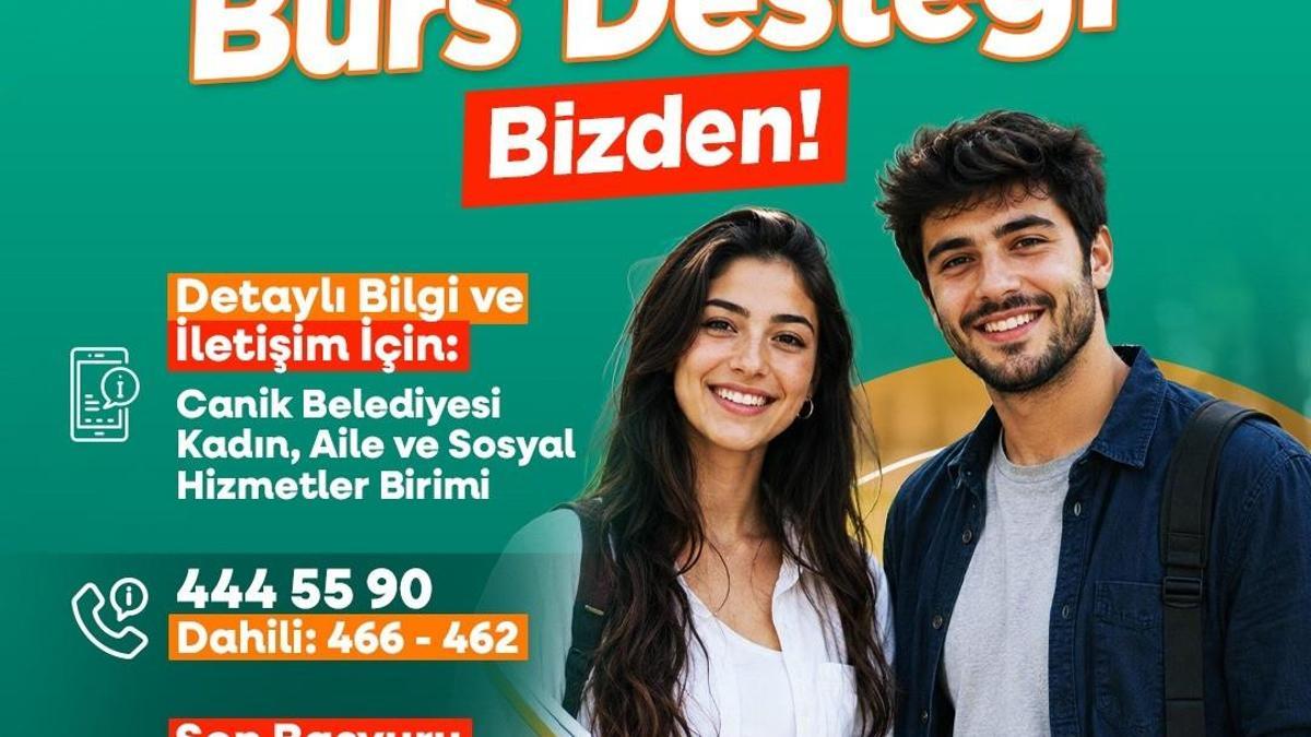 Canik'te üniversite öğrencilerine burs desteği